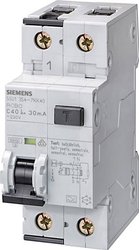 Wyłącznik różnicowoprądowy/automatyczny Siemens 5SU1354-6KK10 2 styki 10 A 0.03 A 230 V