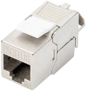 Moduł DIGITUS Professional CAT 6A Keystone, ekranowany, beznarzędziowe połączenie montażowe Moduł RJ45 CAT 6a Digitus DN-93615 Keystone