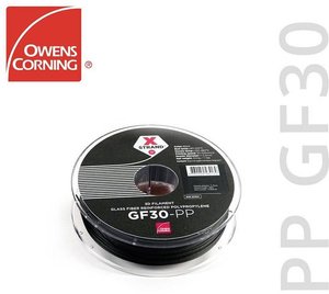 Filament do drukarek 3D PP (Polipropylen) Owens Corning FIXD-PP28-BK0, Średnica filamentu: 2.85 mm, 500 g, czarny