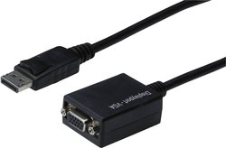 Przejściówka, adapter DisplayPort, VGA Digitus AK-340403-001-S, [1x złącze męskie DisplayPort - 1x złącze żeńskie VGA]