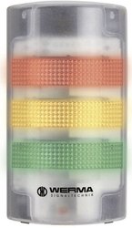 Sygnalizator łączony LED Werma Signaltechnik 691.200.55  24 V/DC 85 dB