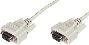 Kabel szeregowy Digitus AK-610106-030-E, [1x złącze żeńskie D-SUB 9-pin - 1x złącze żeńskie D-SUB 9-pin], 3.00 m