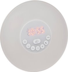 Radiobudzik i lampa stołowa z symulacją światła dziennego Wake-Up Light 60.2019.02 Budzik TFA Dostmann Wake-Up Light 60.2019.02, biały