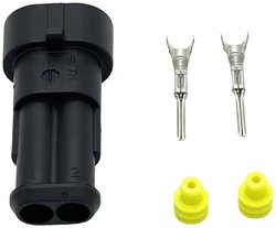 Złącze SuperSeal 1,5mm - 2 pin - męskie MTA Automotive 3050125