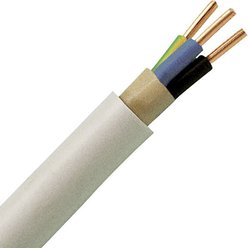 Przewód płaszczowy Kopp 150810841, 3 G 1.50 mm², 10 m, szary