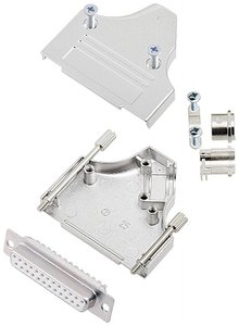 Zestaw listew żeńskich D-Sub encitech MHDM35-25-DBS-W-K 6355-8007-13, rzędy: 2, styki: 25, 35 °, 1 szt.