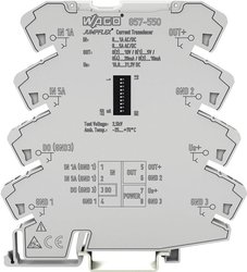 przetwornik pomiarowy prądu AC/DC 0 ... 1 A, 0 ... 5 A WAGO 857-550 przetwornik pomiarowy JUMPFLEX®