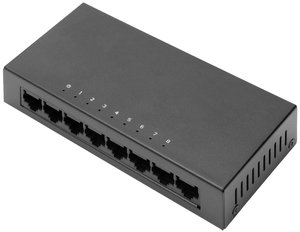 8-portowy przełącznik Fast Ethernet, 10/100 Mb/s, niezarządzalny Switch Digitus DN-80069, 8 Portów, 10 / 100 MBit/s