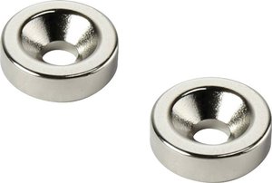 TRU COMPONENTS D10T3-M3 Magnes trwały w kształcie pierścienia N35   Maksymalna temperatura graniczna: 80 °C