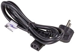 Kabel Akyga AK-PC-02A [1x złącze żeńskie IEC C13 - 1x złącze męskie z uziemieniem] 1.50 m