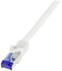 Kabel LAN LogiLink C6A041S, 1 szt., RJ45, CAT 6a, S/FTP, 1.50 m, biały