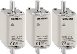 Bezpiecznik Siemens NH 500 V,rozmiar 000, 25 A