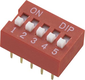 Przełącznik DIP Conrad DS-02, 2 x ON / OFF, 2-Pin