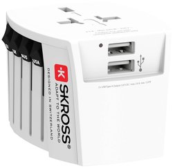 Adapter podróżny Skross 1.302960  MUV USB (2xA)