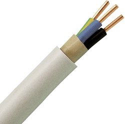 Przewód płaszczowy Kopp 150825001, 3 G 1.50 mm², 25 m, szary