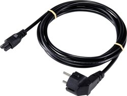 Kabel sieciowy Sygonix SY-5043498, 3.00 m, czarny