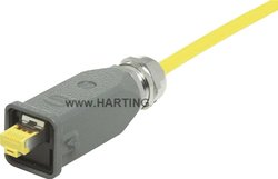 Harting Han® 3 A RJ45 10G 09 45 115 1560, RJ45, CAT 6, 1 szt.