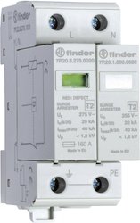 Ochronnik przeciwprzepięciowy 1-fazowy + łącza radiowego Finder 7P.22.8.275.1020 Ochronnik przeciwprzepięciowy