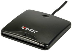 Czytnik kart magnetycznych Lindy 42768 Czarny USB Czytnik kart chip LINDY 42768 1 szt.