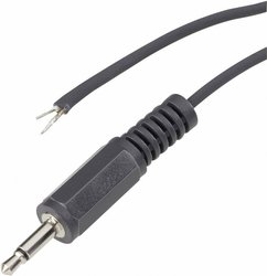 Kabel audio/NF z wtyczką jack 3.5 mono 1.8m, 1101048 BKL Electronic