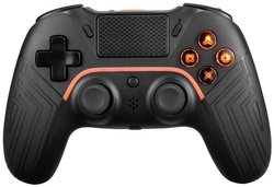 Kontroler PlayStation 4, PC, Android, iOS DELTACO GAMING Wireless PS4 & PC Controller, Bluetooth, jack, Rodzaj transmisji danych: Bluetooth®, czarny