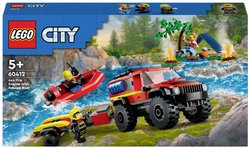 LEGO® CITY 60412 Wóz strażacki z łodzią ratowniczą