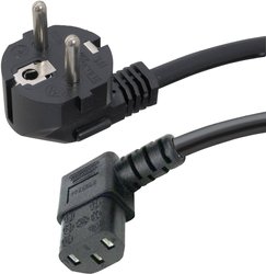 Kabel zasilający HAWA 1008236, H05VV- F 3G0 , 75, 250 V, 2 m, wtyczka IEC 10