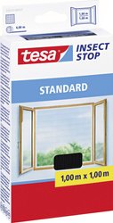 Moskitiera na okno Tesa InsectStop Standard, 100 cm x 100cm, antracyt