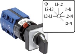 Przełącznik woltomierza Kraus & Naimer CG4 A025-620 FS2, bistabilny, L-L+L-N, 10 A