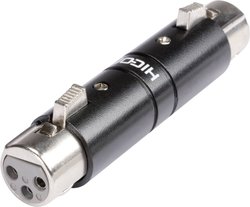 Adapter XLR HI-X3X3-FF złącze żeńskie XLR - złącze żeńskie XLR  Hicon HI-X3X3-FF  1 szt.