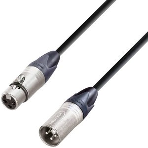 XLR Kabel połączeniowy 10.00 m AH Cables KM10FMBLK 1 szt.