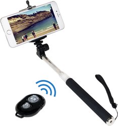 Selfie Stick LogiLink BT0034 BT0034, czarny, srebrny