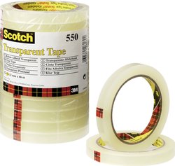 Taśma klejąca Scotch Scotch® 550 5501266 5501266 (D x S) 66 m x 12 mm 66 m 12 szt.