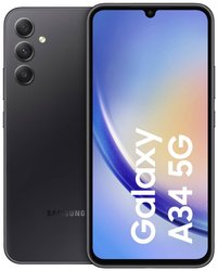 Smartfon Samsung Galaxy A34 5G 128 GB 6.6 cal Android™ 13 Gniazdo hybrydowe czarny