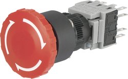 Wyłącznik awaryjny TRU COMPONENTS LAS1-BY-33TSA 704753, 250 V/AC, 3 NC, 3 NO, 1 szt.