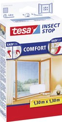 Moskitiera na okno Tesa InsectStop Comfort, 130 x 130 cm, biała