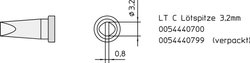 Grot lutowniczy Weller LT-C, T0054440799 Kształt dłuta, prosty, 3.2 mm, 1 szt.