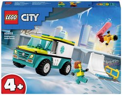 LEGO® CITY 60403 Ambulans i snowboardziści