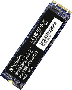 Dysk wewnętrzny SSD SATA M.2 2280 256 GB Verbatim Vi560 M.2 SATA 6 Gb/s Produkt nowy