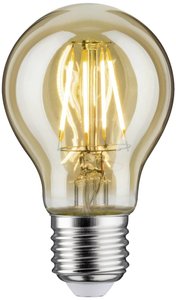 Edycja Vintage Standardowa Żarówka LED 230V E27 680lm 6,5W 2500K Złota Żarówka LED Paulmann 28715 E-27 6.5 W 680 lm ciepła biel 1 szt.