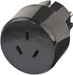 Adapter podróżny Brennenstuhl1508510, gniazdo australijskie/chińskie, czarny