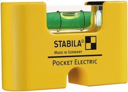 Poziomica kieszonkowa Stabila POCKET ELECTRIC 17775, Długość: 70 mm, Dokładność libelli: 1 mm/m