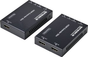 Przedłużacz HDMI SPEAKA Professional SP-HDE-310 50 m przez kabel sieciowy z jednokierunkowym IR Ekstender HDMI HDMI SpeaKa Professional SP-9477224, przez kabel sieciowy RJ45, 50 m