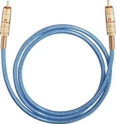 Kabel cyfrowy RCA, Oehlbach NF113, wtyk RCA / wtyk RCA, 75  Ohm, niebieski, 3 m