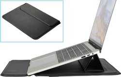 Renkforce  Futerał na laptopa    Pasujący do przekątnej: 35,8 cm (14,1'')   czarny  Zintegrowana podstawka pod laptopa  Etui, futerał na laptopa Renkforce, 35,8 cm (14,1'') , (S x W x G) 355 x 250 x 10 mm, czarny