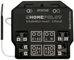 Aktor przełączający HOMEPILOT smart - 2-kanałowy Element wykonawczy HOMEPILOT 11941002, 1 szt.