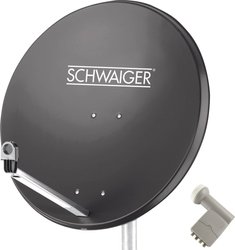 Schwaiger SPI9961SET9 Antena satelitarna bez odbiornika Ilość uczestników: 4 80 cm