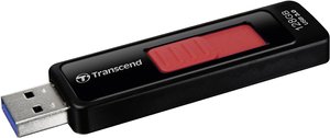 Pendrive USB 3.0 Transcend TS128GJF760, 128 GB, czarno-czerwonyi, 80 MB/s / 68 MB/s