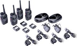 Radiotelefon PMR Midland Midland G7 Pro 4er Kofferset, PMR446 2x Doppelstandlader, 4x MA24-L Headsets