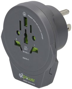 Adapter podróżny Q2 Power 1.100150-TH